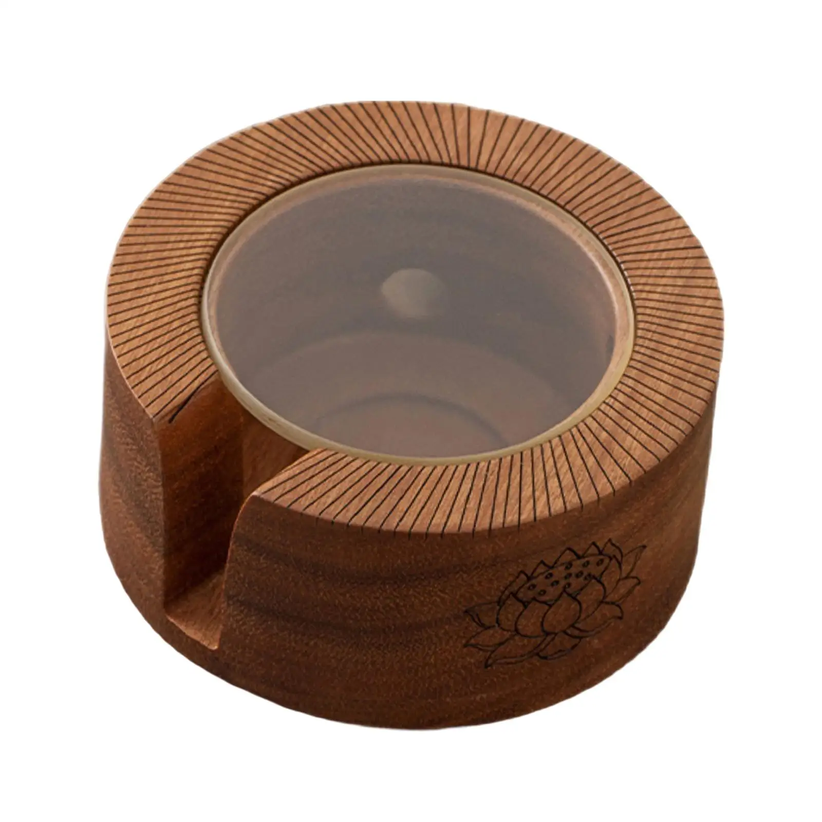 

Teapot Heating Base Candle Round Heating Red Modern Warm Tea Ware for Office Household