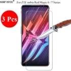 Новое закаленное стекло 3 шт.лот 9H 2.5D, Защита экрана для ZTE nubia Red Magic 7 6 6S 6R Pro, защитная пленка + инструменты для очистки