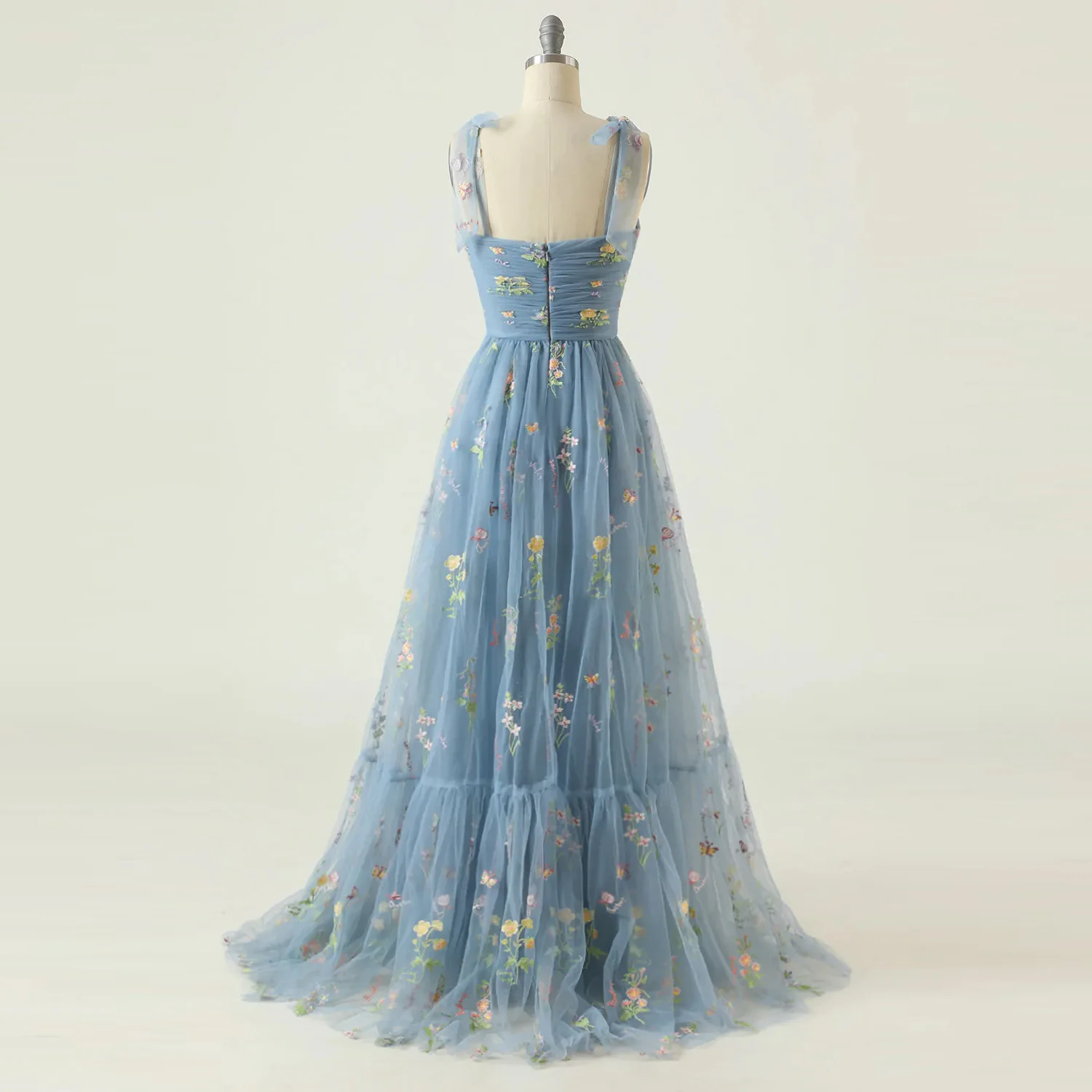 2023 Elegant Party Dress Prom Dresses Mint Green Adjustable Straps Shiny Love Tulle Tea Length Wedding Party Graduation Dress