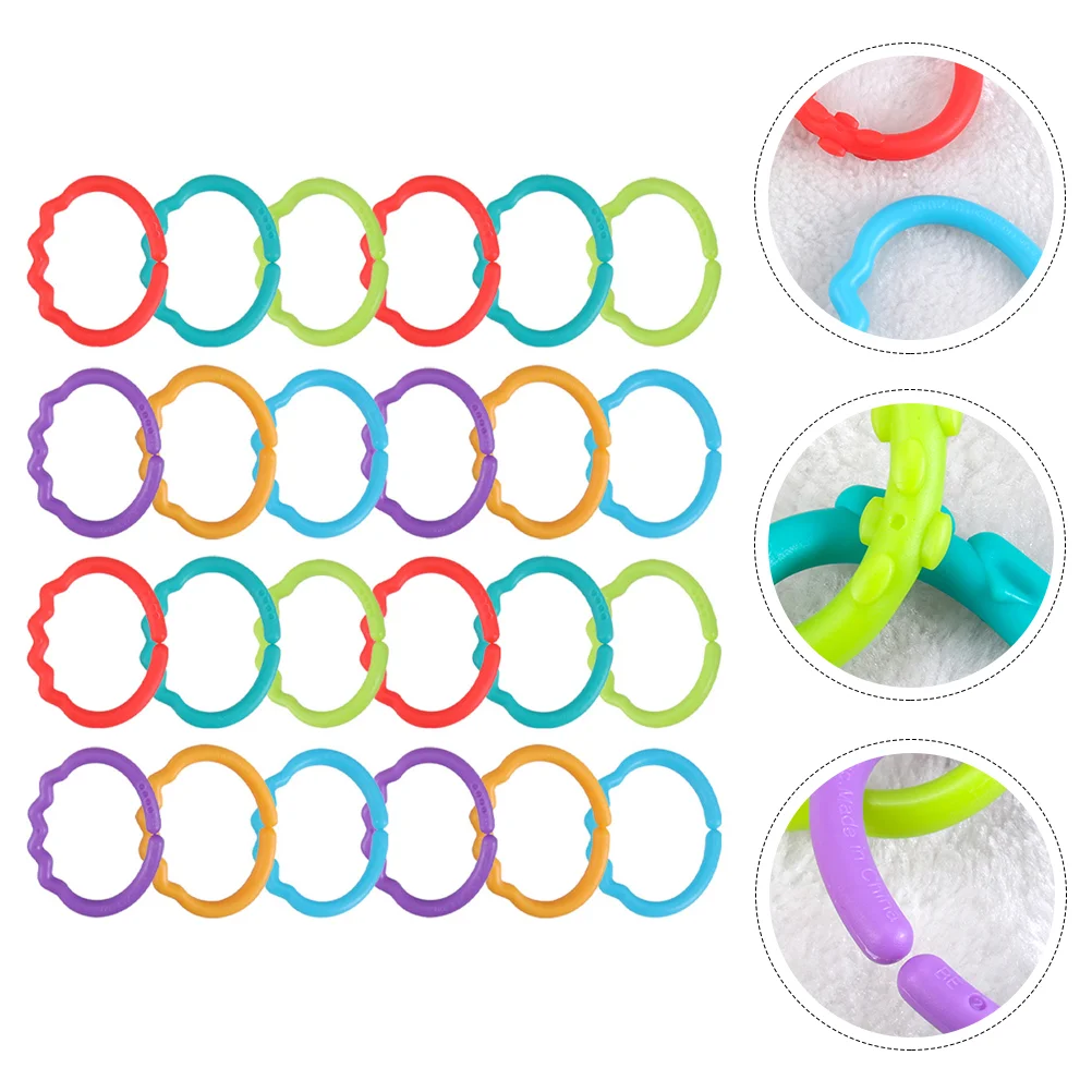 

Babyrings Ring Linksteether Teethingmolar Connecting Infant Early Comforting Hanging Crib Babiesinfants Learning Larger