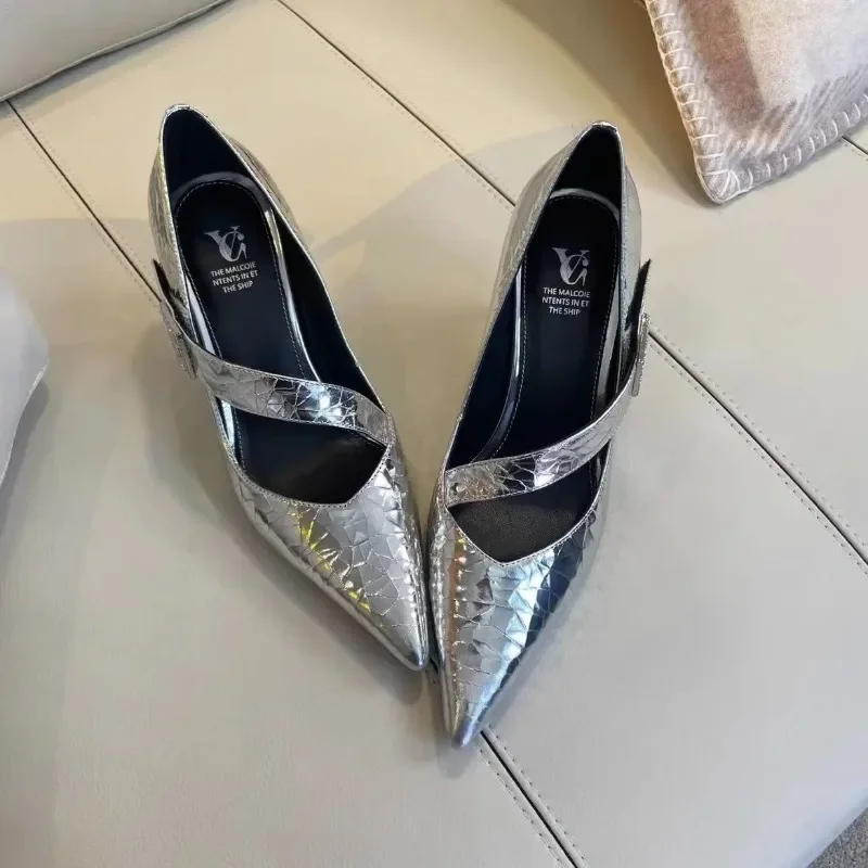 Туфли-лодочки пикантные женские туфли на высоком каблуке 2024 трендовая мода