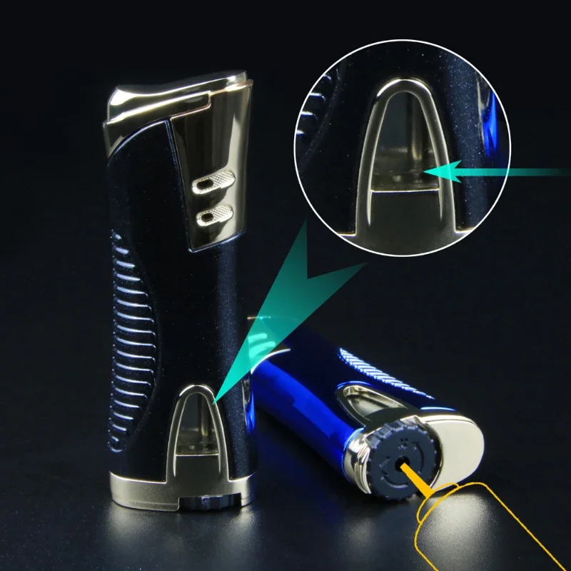 1-струйная турбогазовая зажигалка с квадратным боковым скользящим колесом