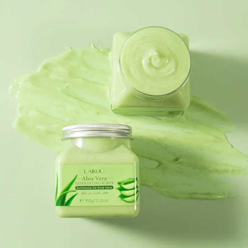 

Aloe Vera Body Scrub 350g Deep Cleansing Pore, Cornering, Nourishing and Moisturizing Skin Care Products