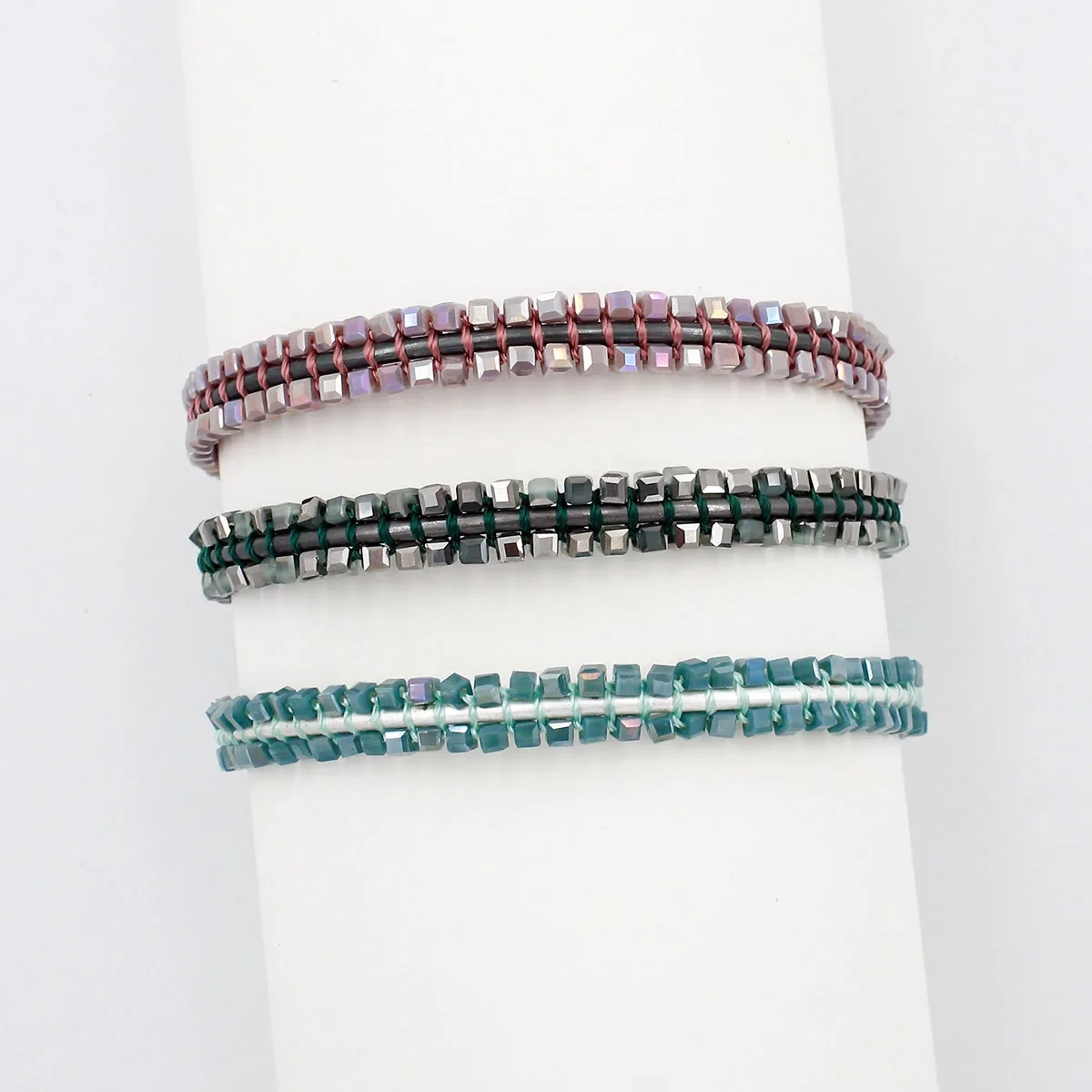 Amazon Двухрядные хрустальные браслеты ручной работы из ЕС/Великобритании