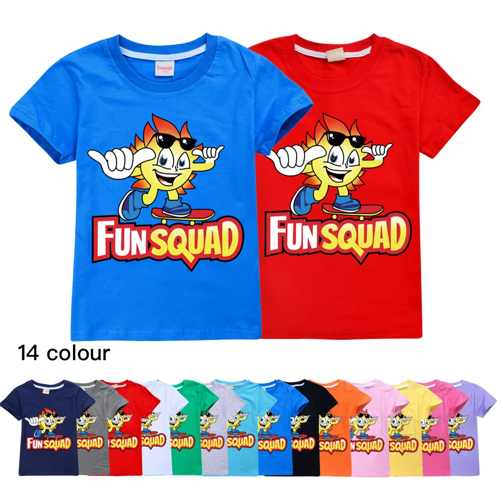 Летняя детская одежда забавная игровая футболка для мальчиков и девочек с аниме