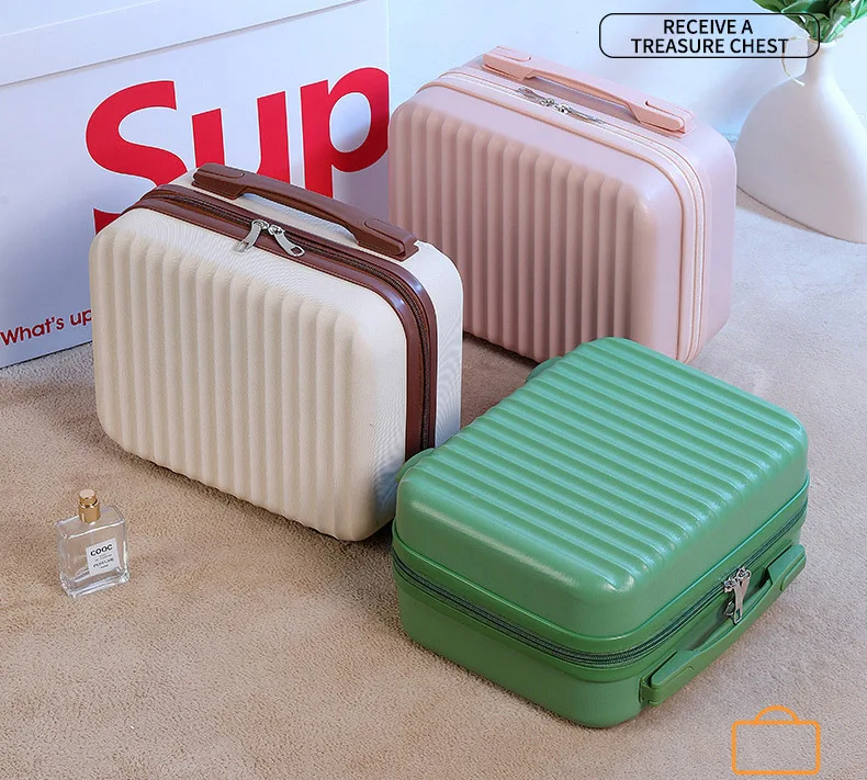 New suitcase mini ABS cosmetic case 13 inch suitcase female small suitcase  travel bag cosmetic bag