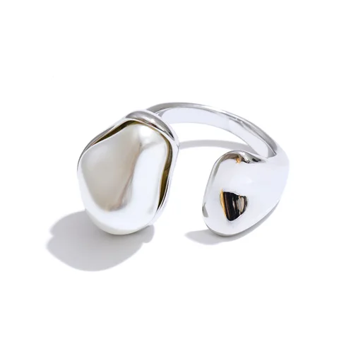 Yhpup Винтажное кольцо с искусственным жемчугом