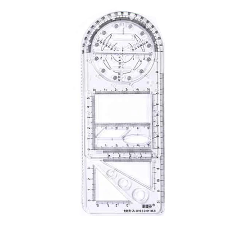 

Многофункциональная Геометрическая линейка геометрический шаблон измерительный инструмент для школы офиса поставка архитектуры