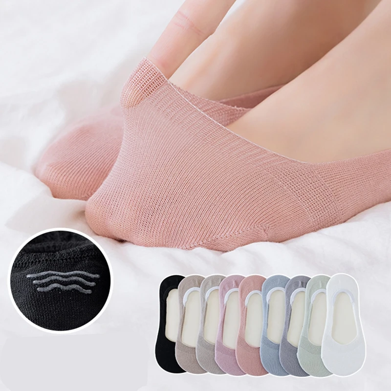 Женские носки-лодочки Летние Удобные Хлопковые невидимые короткие носки Лодыжка