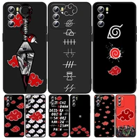 anime naruto logo for oppo a5 a9 a12 a16 a16s a52 a53s a53 a54s a55 a72 a73 a74 a76 a94 2018 2020 4g 5g black luxury phone case