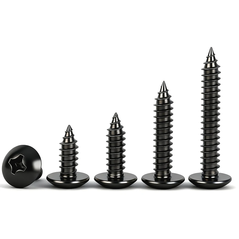 Саморезы EDGAR GARY черные углеродистая сталь M2.3 M2.6 M3 M3.5 M4 M5 M6