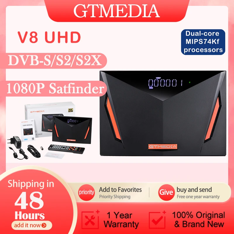 

Спутниковый ТВ-приемник GTMEDIA V8 Combo Smart TV Box UHD DVB-S2X/T2/C H.265 4K Ultra HD CA Card T2-MI Sat ресивер Media Play