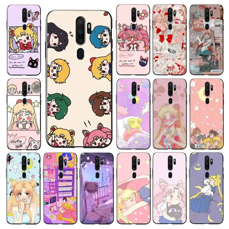 

BANDAI Sailor Moon Phone Case for Vivo Y91C Y11 17 19 17 67 81 Oppo A9 2020 Realme c3