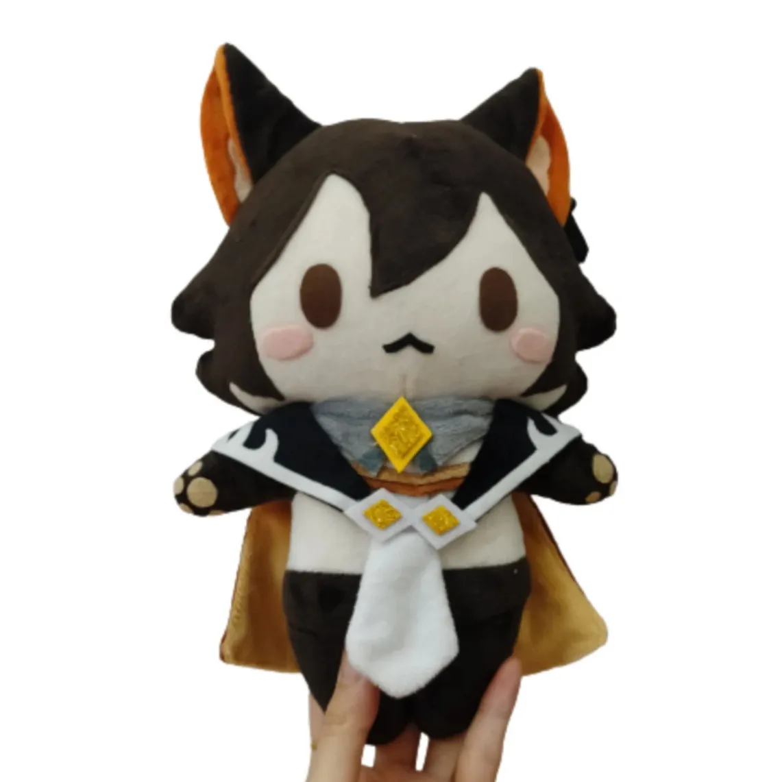 

Genshin Impact Zhong Li Zhongli Tartaglia fox Costume Doll 20cm Doll Anime Cosplay Cute