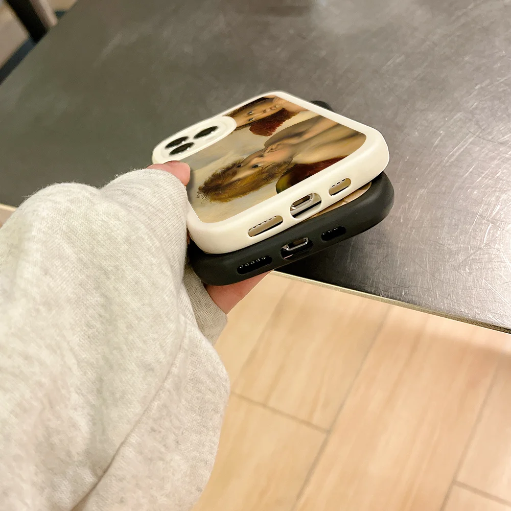 Рафаэль углы и Cherubs чехол для телефона IPhone 11 12 13 14 15 Plus Pro Max пу кожа силиконовый