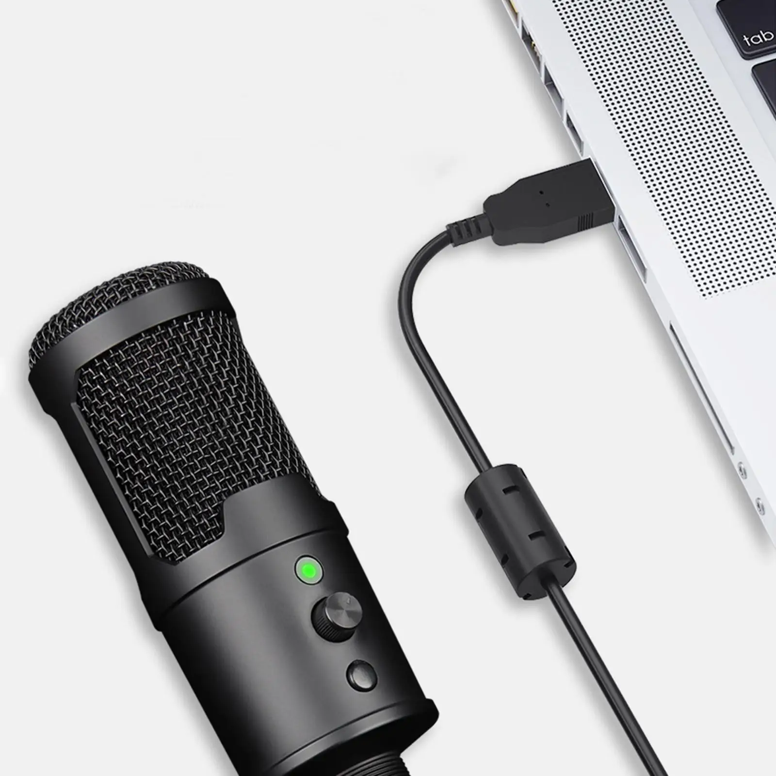

Professional USB Microphone PC Gaming Mic Cardioid Condenser Microphones for Streaming Desktop Computer Computer PC Laptop