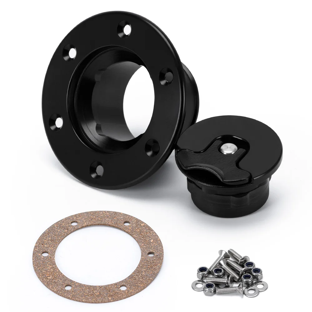 PQY-Новая алюминиевая заготовка для топливного аккумулятора/крышка для топливного бака с импульсным напряжением, 6 болтов для поверхностного окисления, внутренний диаметр 35,5 мм