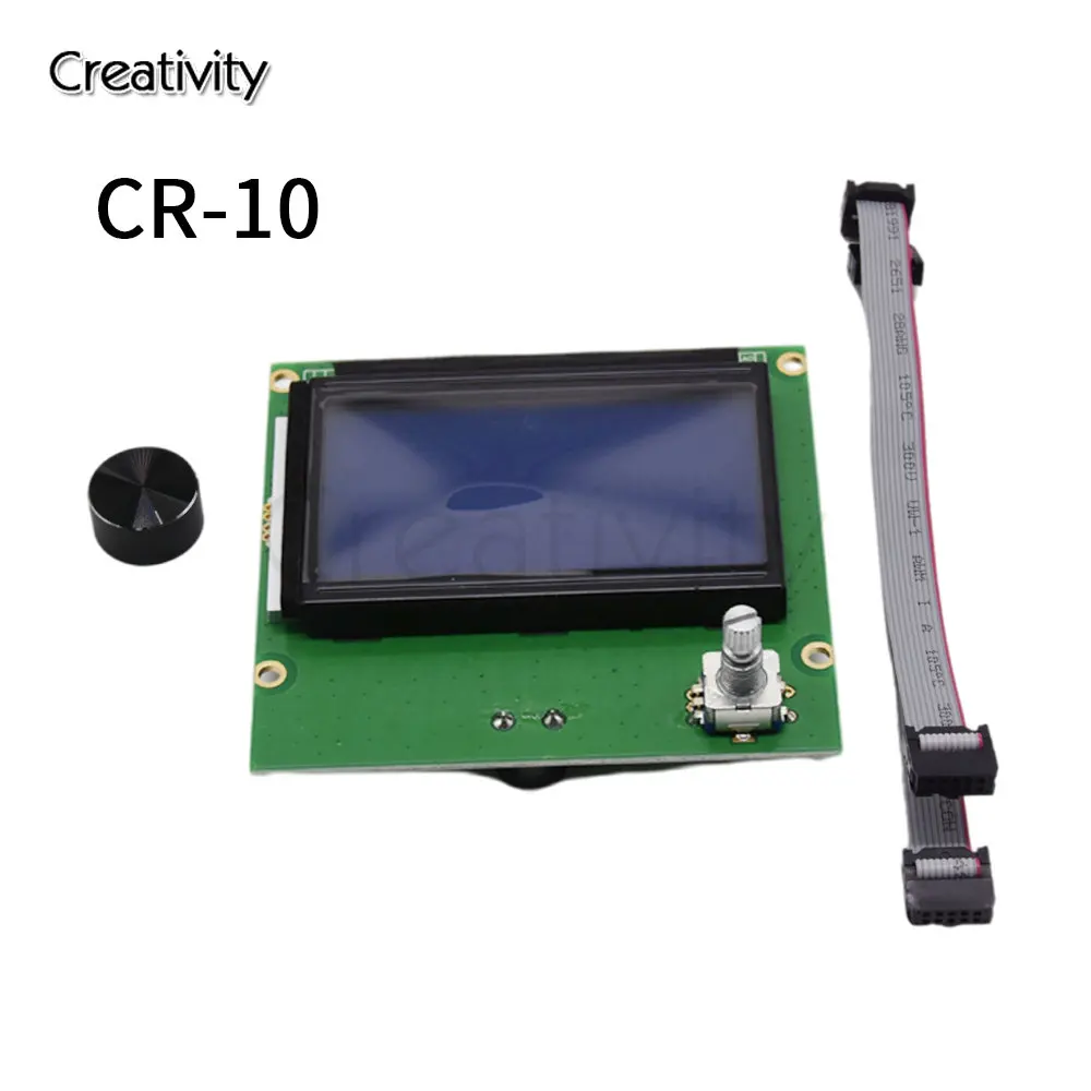12864 контроллер ЖК-экрана RAMPS 1.4 дисплей синий экран + кабель для CREALITY 3D Ender 3