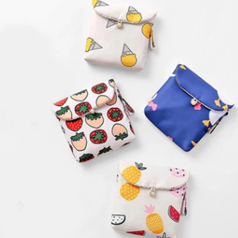 

Portable Sanitary Napkin Bag Towel Napkin Sanitary Pad Pouch Tampon Purse Holder Case Bag Organizer Pouch Girls Hygiene