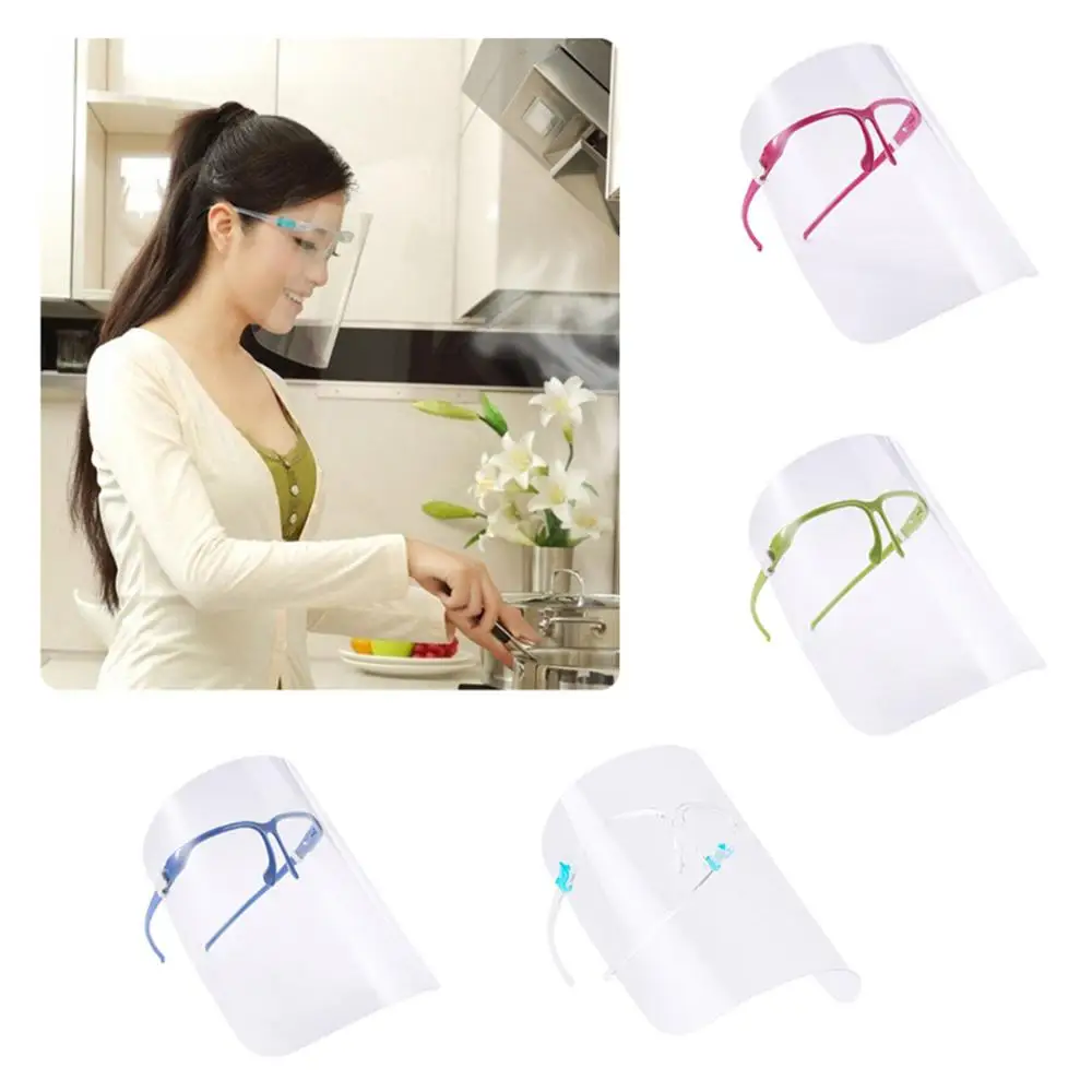 

1PC/10PC Kitchen Cooking BBQ Anti-Oil Splash Clear Face Mask-Cover Shield Tool Isolate sand/dust/spittle Color Random