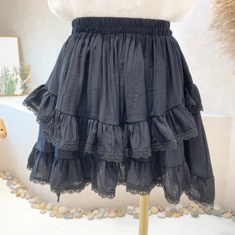 

Niche Design New Women's Clothing 2022 Summer High Waist Layer Upon Layer Ruffle Cake Skirt Versatile Slim A-line Skirt