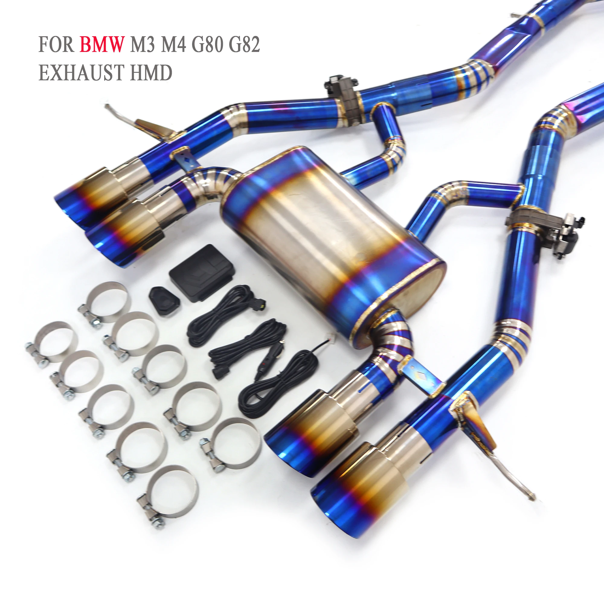 Титановая выхлопная система HMD Performance Catback для BMW M3 M4 G80 G82 3 0T глушитель с клапанами