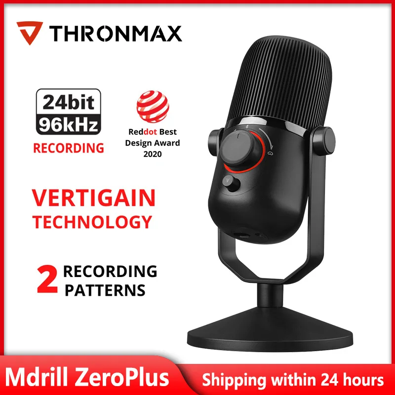 

THRONMAX M4P MDRILL Zero Plus USB Condenser Microphone for MAC or Windows 24 Bit Professional Streaming Microphone