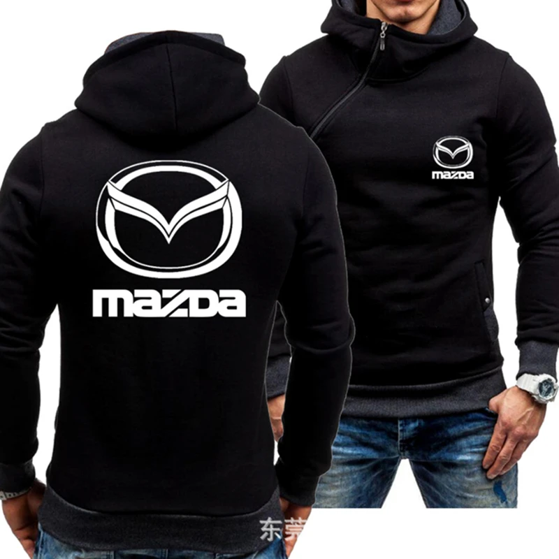 

Spring 2022 new zipper casual Hoodie MAZDA long sleeve men's warm running sportswear