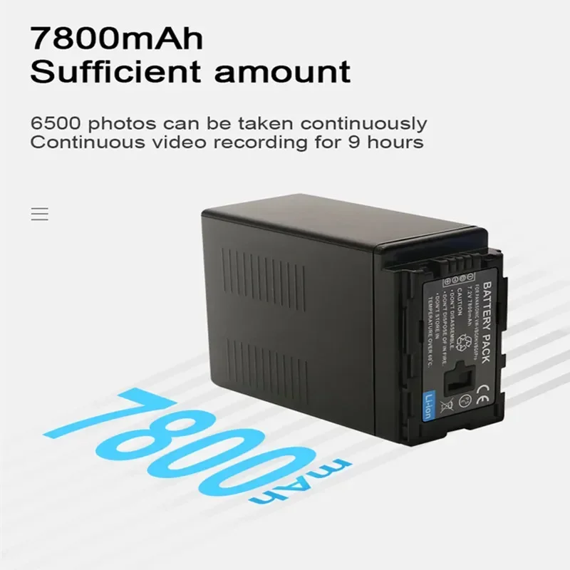 Аккумулятор для камеры 7800 мАч 7 2 В AG-AC130MC AG-AC160MC VW-VBG6 PRO MC/MDH1GK
