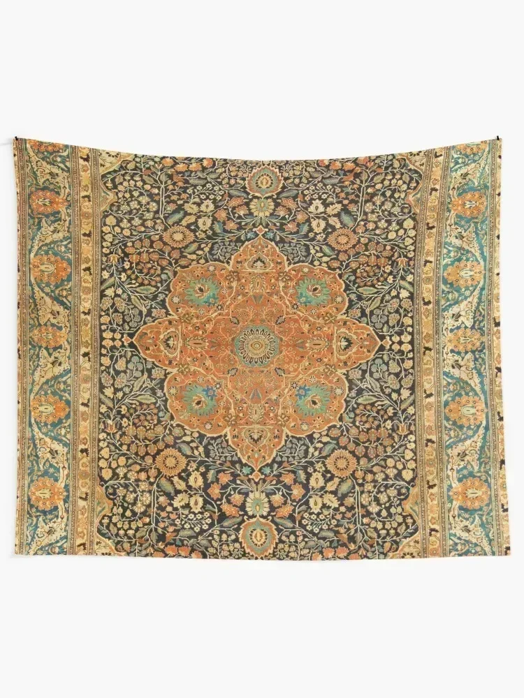 Антикварный Mohtashem Kashan Персидский ковер с принтом Гобелен Украшение дома Гриб