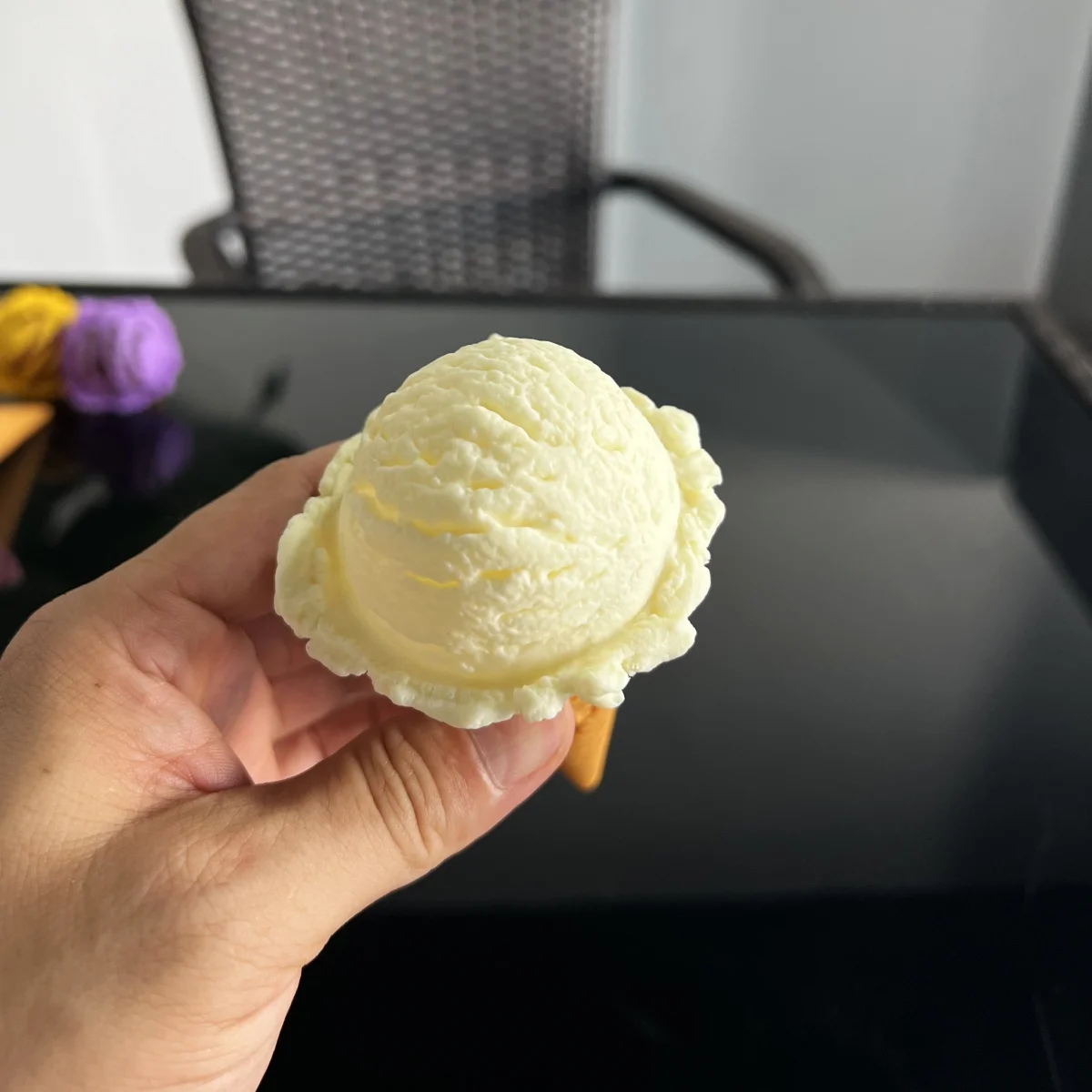 Реалистичная модель мерного шара-имитация ложки для ресторана магазина холодных