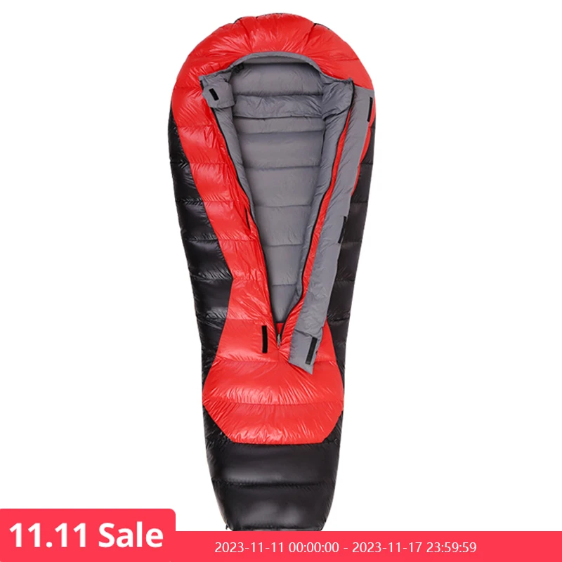 

SKY ICE Ultralight Tourist Sleeping Bag for Adults, Goose Down, Winter Camping Hiking, 800FP Sleeping Bags