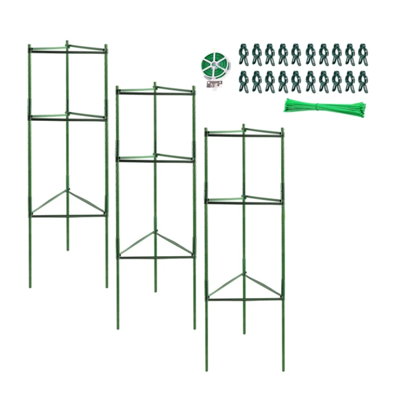 

Pack Of 3 Tomato Trellis, Plant Holder, Trellis Plants, Robust Tomato Cage, Plant Support Stake, Garden Flower Support