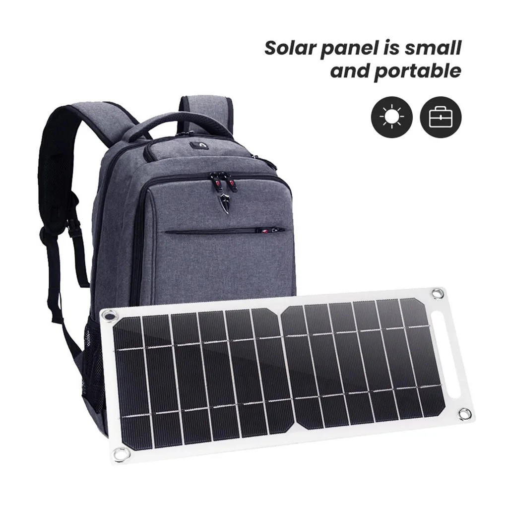 

6W 5V Solar Cell Power Bank Panel Smartphone Portable Charging Plate Car Battery Charger Laptop Outdoor Backpacking