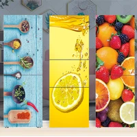 food fruit refrigerator sticker removable fridge stickers renovation freezer vinyl self adhesive kitchen furniture decor