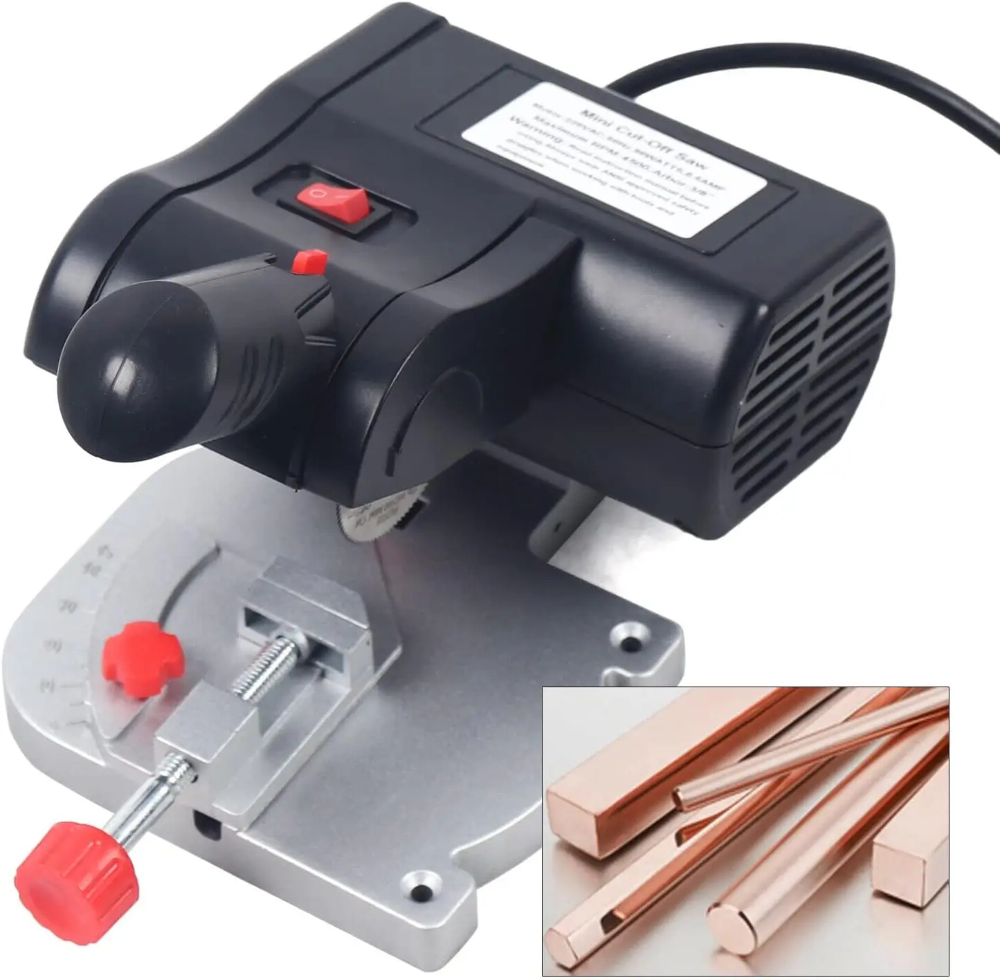 Настольная мини-пила для резки под углом 45 ° пила с 2 лезвиями металла дерева