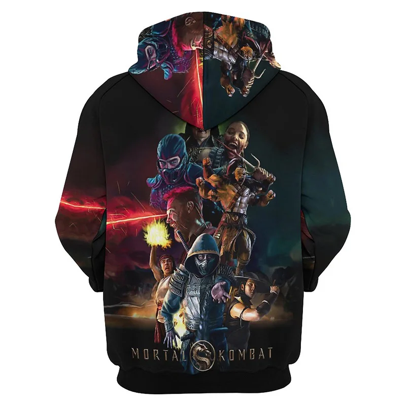 

Mortal Kombat Graphic Hoodie Men Clothing New 3D MK Game Printed Hoodies Women Harajuku Fashion Tops y2k Pullovers Hooded Hoody