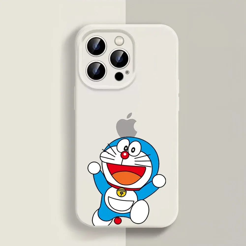 Милый мультяшный D-Doraemon чехол для телефона Iphone 11 13 14 Pro Max X Xr Xs Se2020 12mini белый