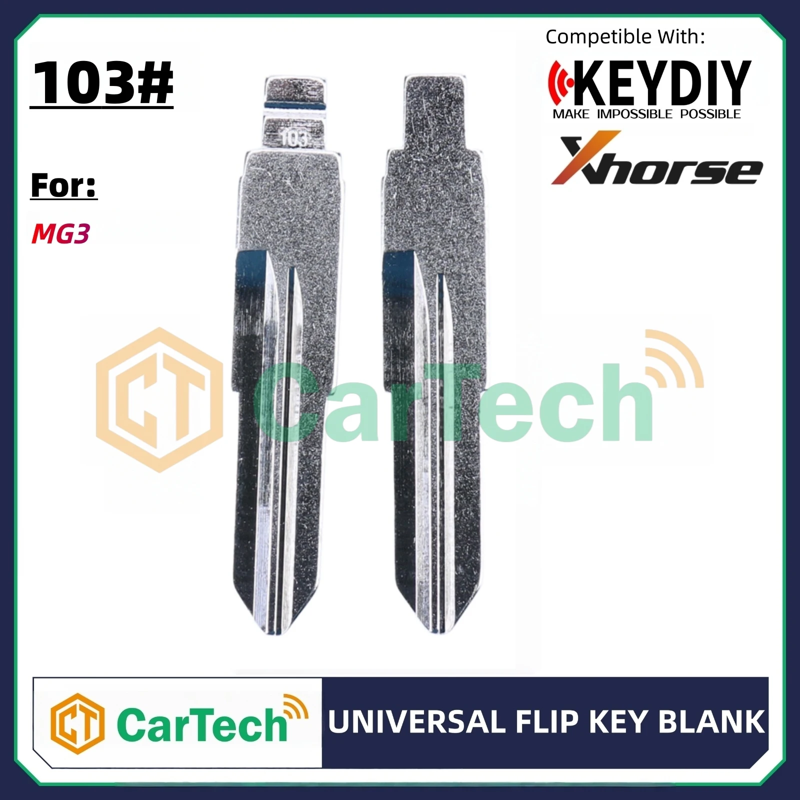 Фото 01 # HU49 необрезанный флип-пустой ключ для KEYDIY KD XHORSE VVDI Универсальный пульт дистанционного управления для Audi VW Volkswagen Seat Porsche Jetta Santana №1