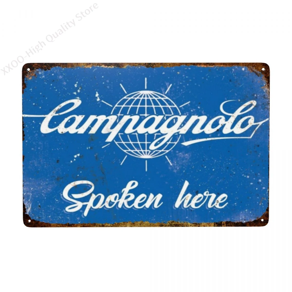 

Campagnolo Spoken Here Retro Metal Tin Sign Poster Home Garage Plate Cafe Pub Motel Art Wall Decor 20x30cm Poster Metal Poster
