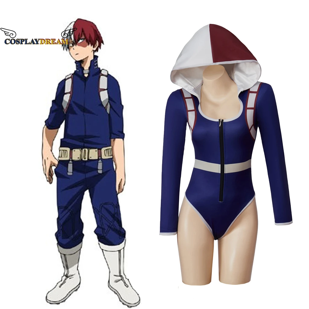 

Боди женское с капюшоном и надписью «Моя геройская Академия»