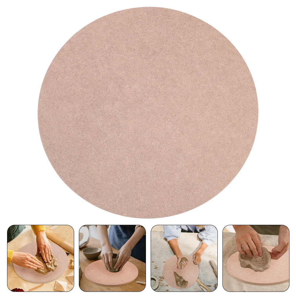 

Pottery Wood Bats Clay Wheel Sculpting Drying Base Round Board Plate Crafts Discs Wooden Kit Diy Plates Unfinished Making Craft