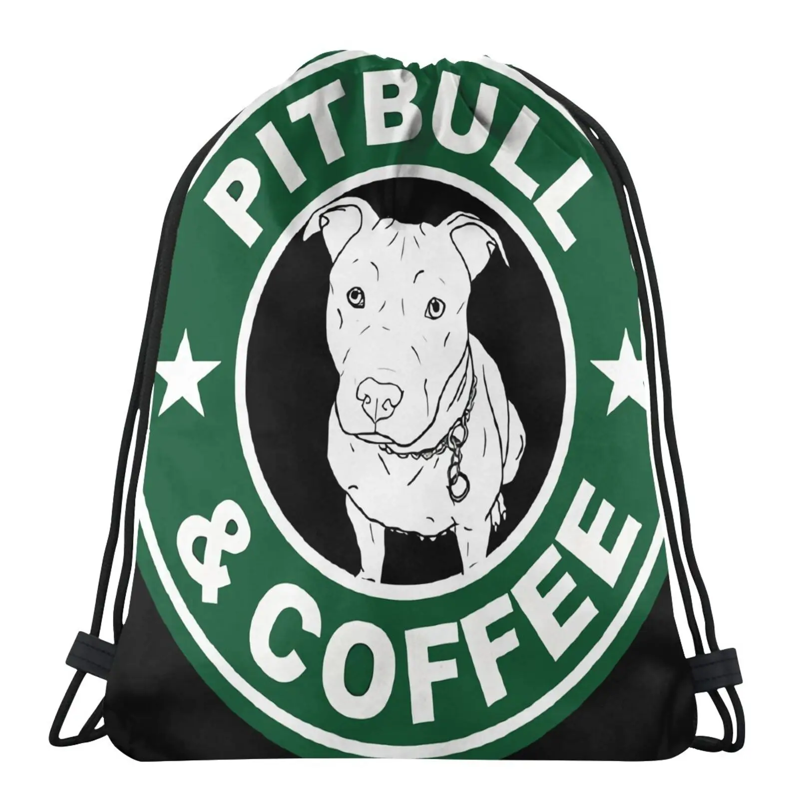 

2020 сумка с круглым вырезом для питбуля и кофе посылка сумка-мешок на шнурке, рюкзак с шнурком, тканевая сумка на шнурке, тканевые сумки