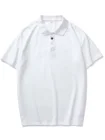 Деловая повседневная мужская рубашка-поло с коротким рукавом и белыми пуговицами с принтом, Новинка весна-осень 2022, топ в британском стиле