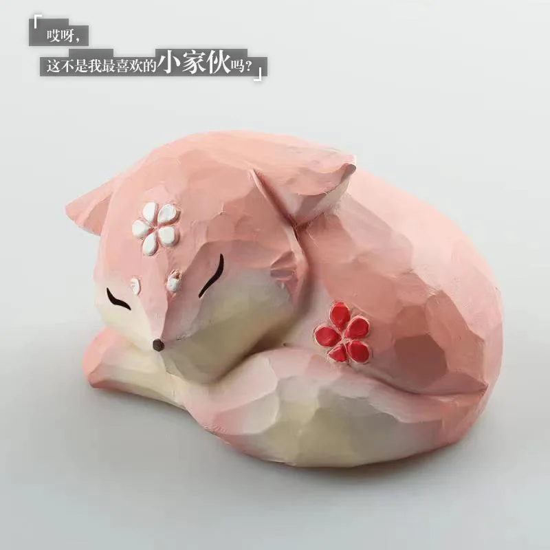 

Genshin Impact Yae Miko Милая мультяшная розовая лиса модель игрушка кавайная настольная декорация украшение для дома милый детский праздничный подарок