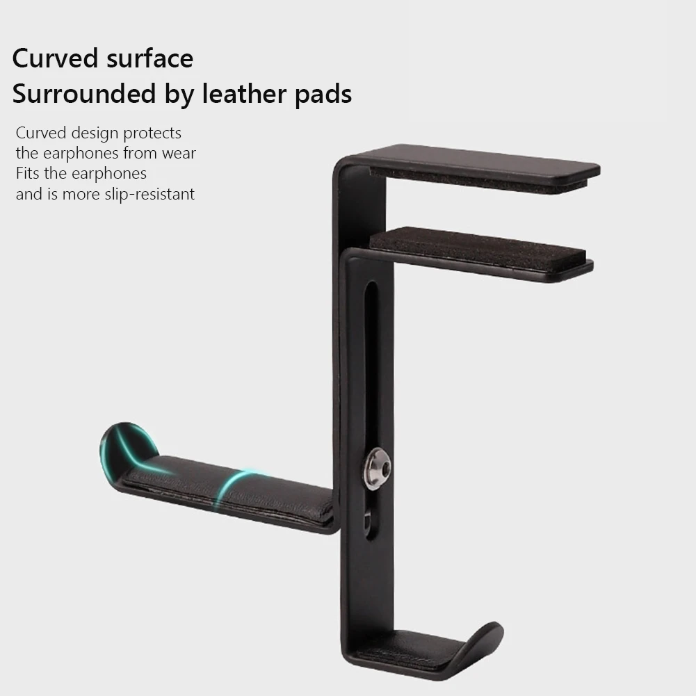 

Desk Mount Universal Office Hanger Gaming Headphone Stand Bracket Display Rack Headset Holder Space Saving Table Clamp