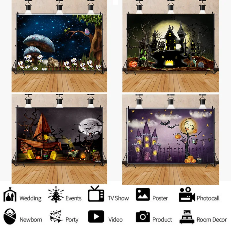 Фон для фотосъемки на Рождество снеговик и пасхальный фон фотостудии LGH-04