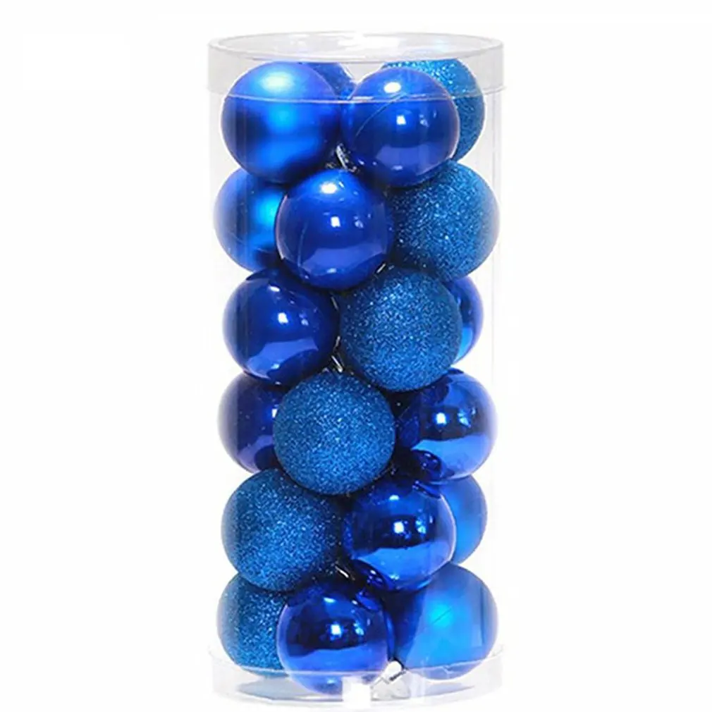 

24Pcs Christmas Ball 4cm Christmas Tree Hanging Ball Ornament Xmas Tree Decor Wedding New Year Christmas Decoration Pendant