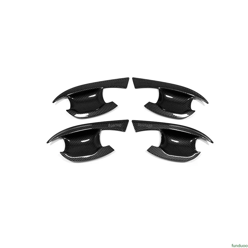 

Для KIA Sportage LHD 2023 2024 2025 новый хромированный чехол на дверную ручку автомобиля из углеродного волокна, наклейка, аксессуары для стайлинга