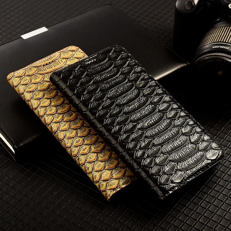 Кожаный чехол-Кошелек с изображением питона для Samsung Galaxy M42 M51 M52 M62 Xcover 4 5 6 Pro 2